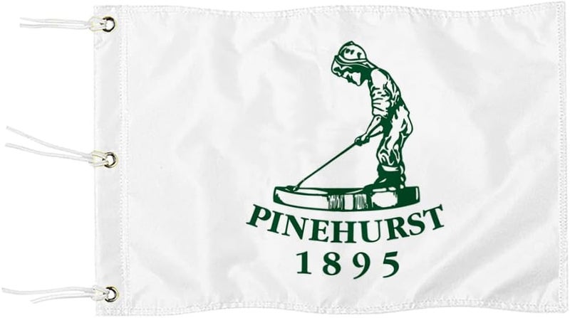 2BUT Pinehurst Golf Club Golf Pin PGA Flag Practic Putting Green Golf Flag For Backyard Garden Double-Sewn 600D Nylon Miniature Pin Flag (A 20"X13" Grommet) - Image 1